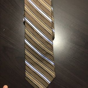 Grey an baby blue striped tie J Nordstrom